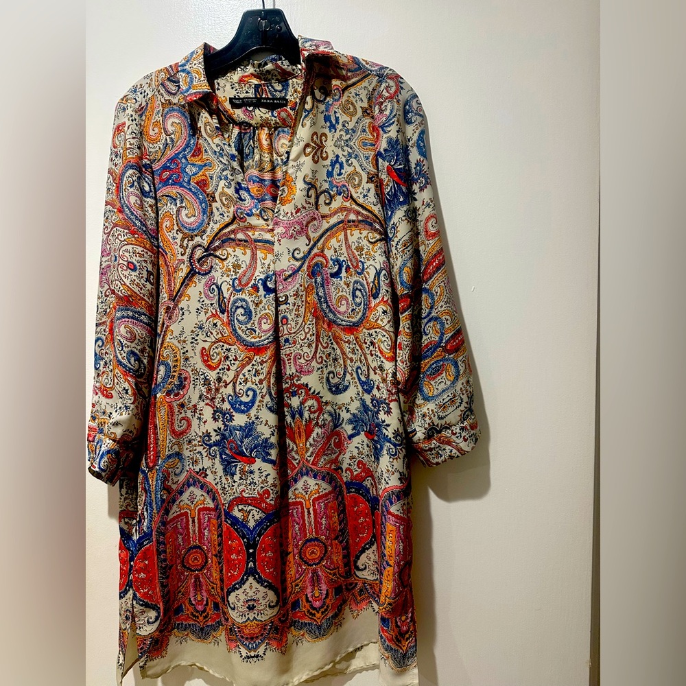 Zara Multicolor Paisley Dress